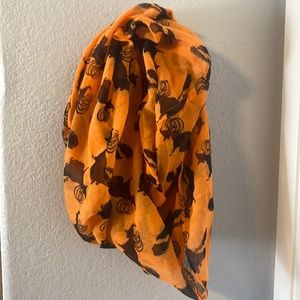 Sheer Orange Witch Infinity Scarf